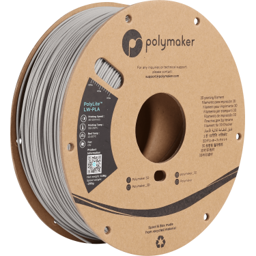 Polymaker PolyLite LW-PLA - Grey - 1.75mm - 800g